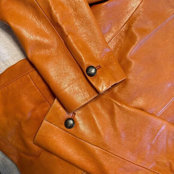 Max Mara Weekend Leather Jacket 4 - Picture 7 of 11